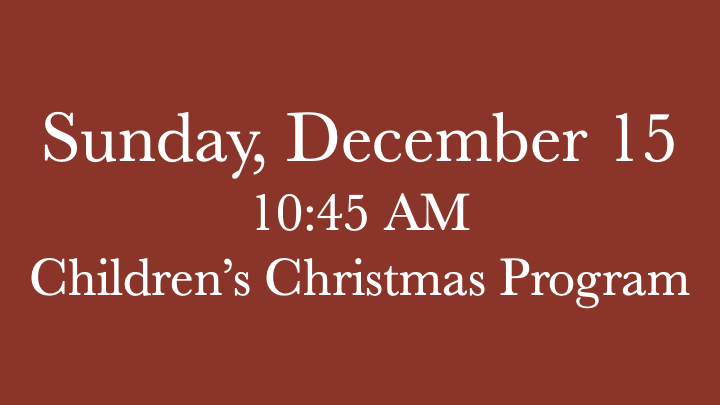 December Childrens Program