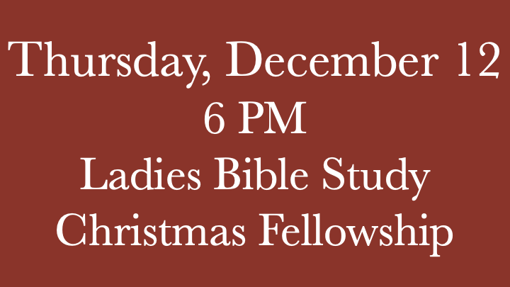 December Ladies Bible Study Party