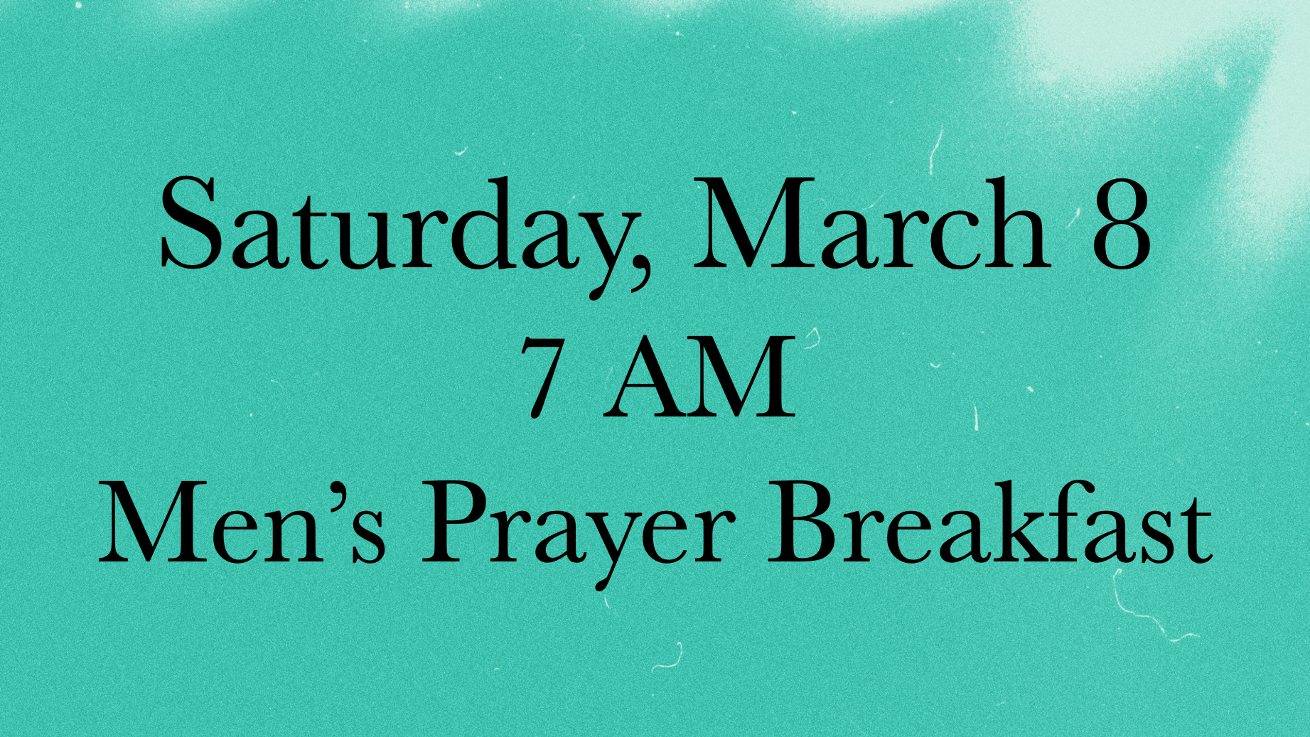 March Prayer Breakfast