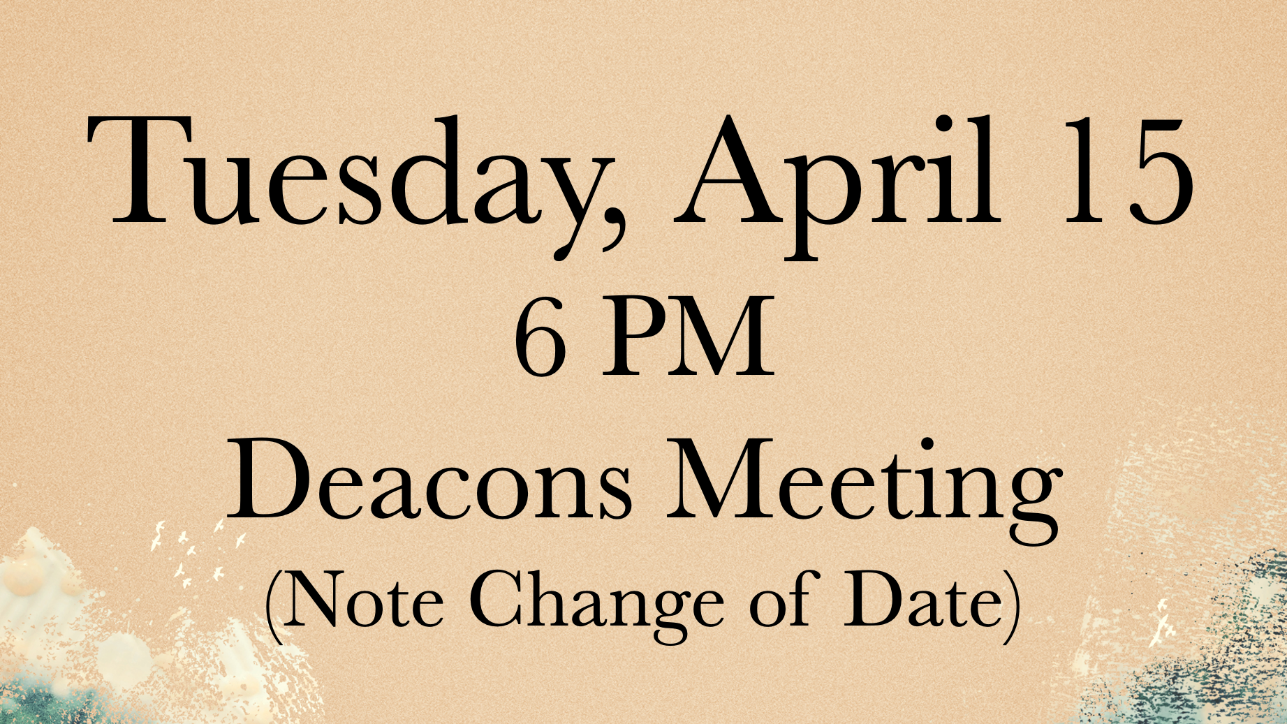 Deacons Meeting