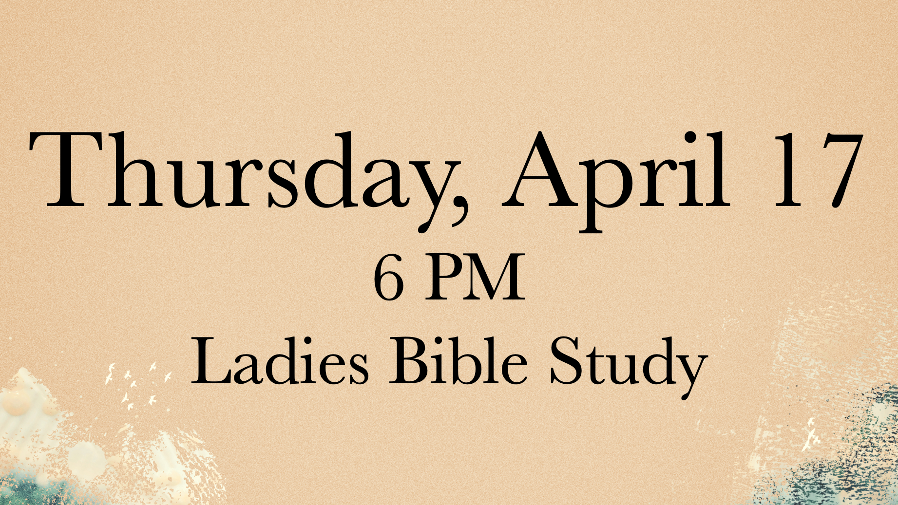 Ladies Bible Study